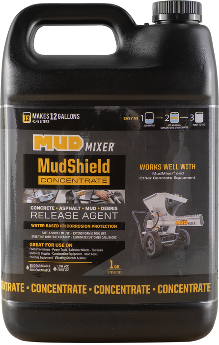 MudShield concrete release agent, 1 gallon concentrate