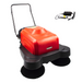 SANITMAX SM1050B 41.3" Battery Powered Walk-behind Floor Sweeper with Water Sprinklers, Triple Brushes - Side View