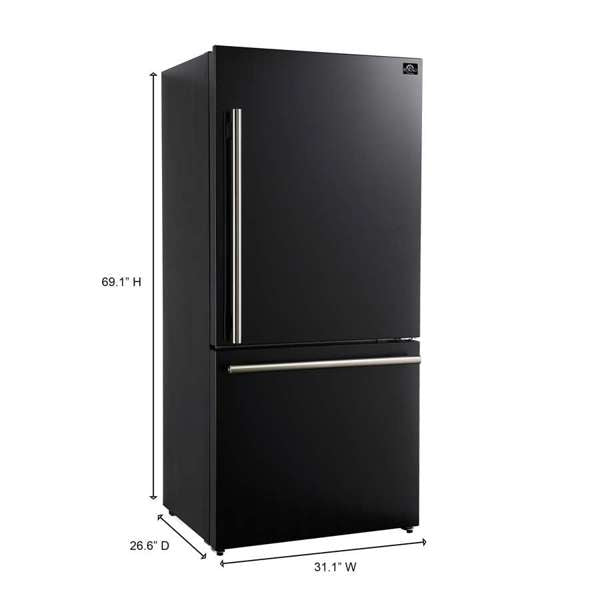Forno Milano Espresso 31" Black 17.2 cu. ft -FFFFD1785-31BLK FORNO