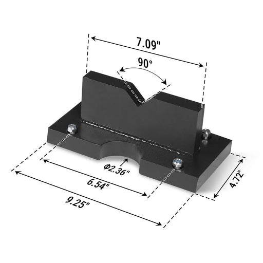 ( 1 Pack / 2 Pcs ) Press Plates for 30T Shop Press (for SKU: 200061) — angle view