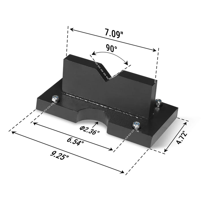 ( 1 Pack / 2 Pcs ) Press Plates for 30T Shop Press (for SKU: 200061) — angle view