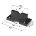 ( 1 Pack / 2 Pcs ) Press Plates for 30T Shop Press (for SKU: 200061) — angle view