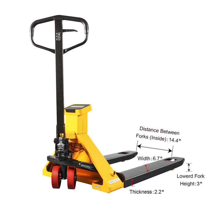 Xilin BFC25 scale pallet jack hydraulic pump detail