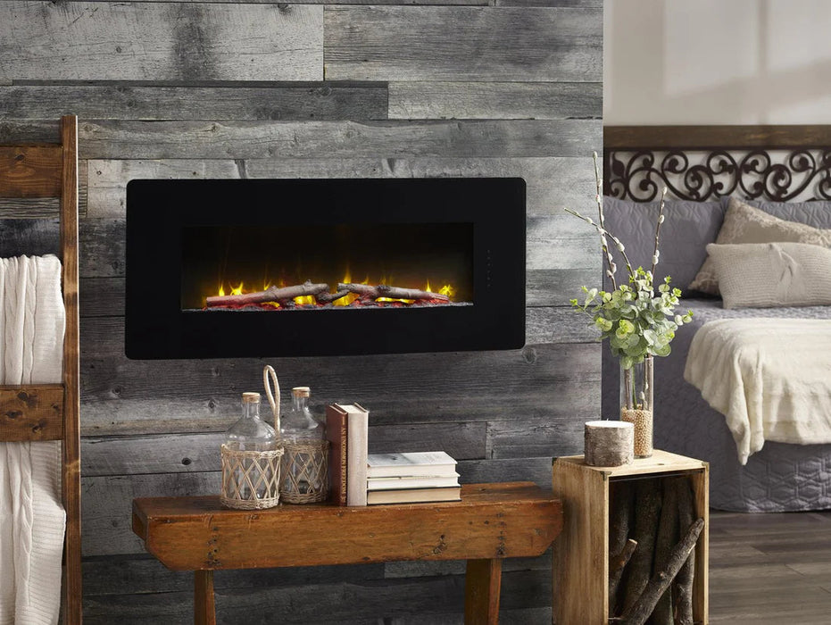Winslow 36-Inch Wall-Mount/Tabletop Linear Electric Fireplace in Black (SWM3520) - angle view