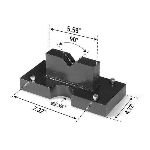 ( 1 Pack / 2 Pcs ) Press Plates for 50T Shop Press (for SKU: 200062) — angle view