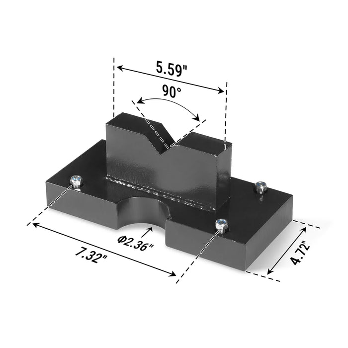 ( 1 Pack / 2 Pcs ) Press Plates for 50T Shop Press (for SKU: 200062) — angle view