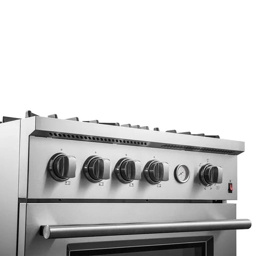 Forno Marco 30-inch Gas Range with 4 Burners and 4.32 Cu.ft. Convection Oven in Stainless Steel (FFSGS6277-30) FORNO