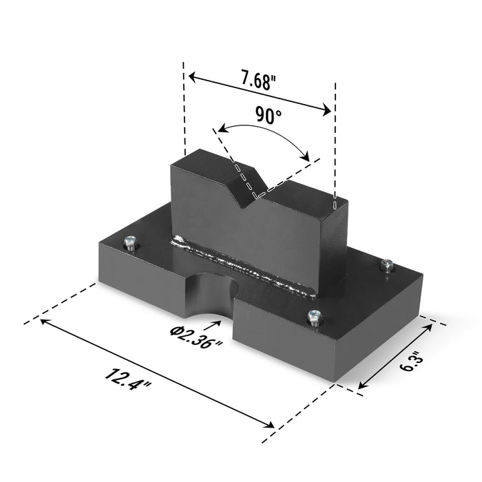 (1 Pack / 2 Pcs ) Press Plates for 100T Shop Press (for SKU: 200065, 2 — angle view