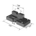( 1 Pack / 2 Pcs ) Press Plates for 75T Shop Press (for SKU: 200063, 2 — angle view