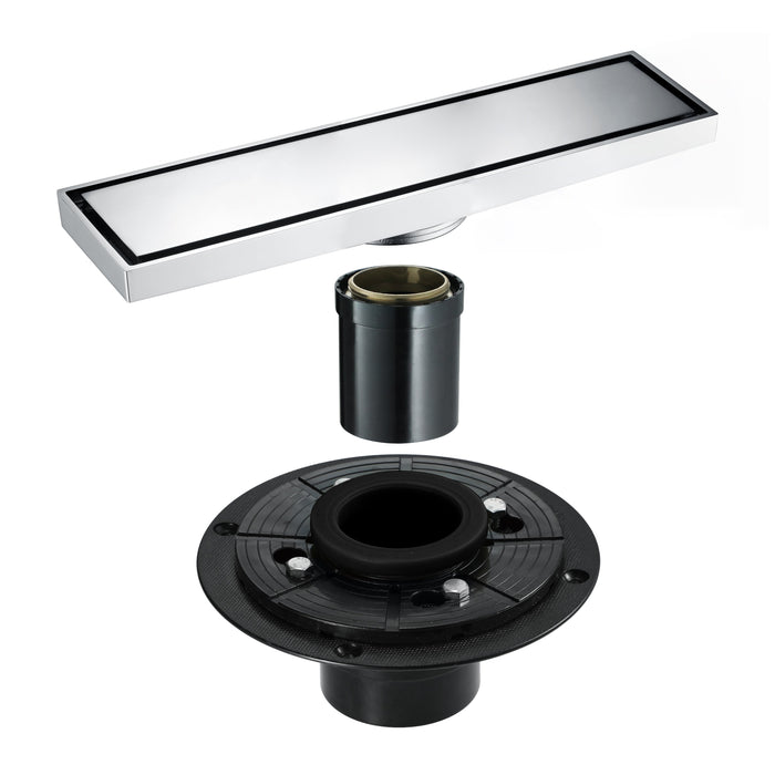 wonderland shower inc Chrome brass floor drain 11.8inch x 4.3 inch Shower Accessory