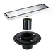wonderland shower inc Chrome brass floor drain 11.8inch x 4.3 inch Shower Accessory