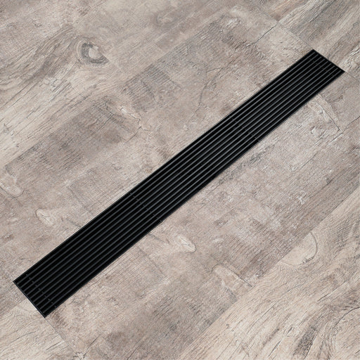 wonderland shower inc Matte Black Linear shower drain stainless steel material 24 inch or 35.4 inch with grid cover with...