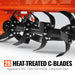 53 in Rotary Tiller,  3 Point Hitch Cat.1,  Chain Drive,  PTO Shaft In — dimensions diagram