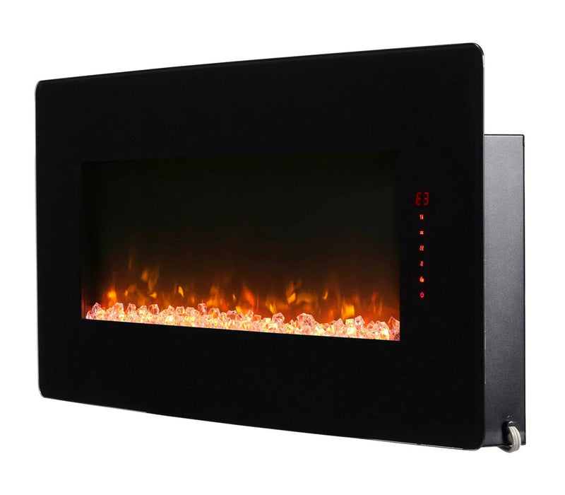 Winslow 42-Inch Wall-Mount/Tabletop Linear Electric Fireplace in Black (SWM4220) - lifestyle in-use
