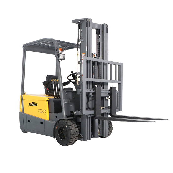 Xilin CPD20SA-20-Li-189 3 wheel electric forklift control handle close-up