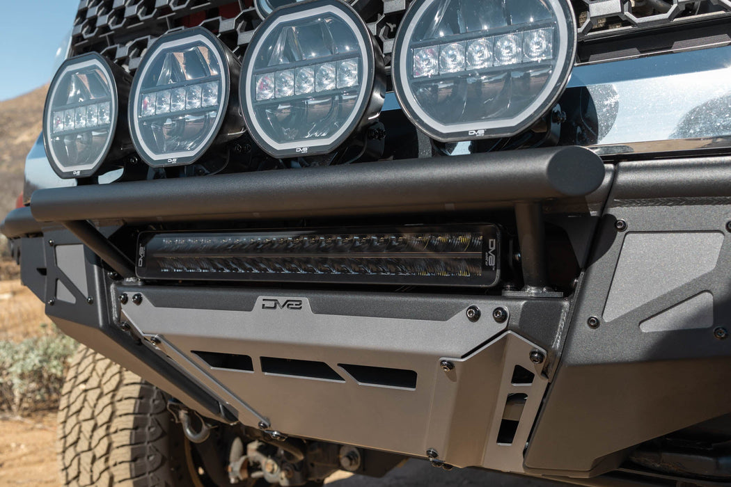 DV8 Offroad 2014-2021 Toyota Tundra Tube Front Bumper – installed on vehicle, image 8 of 16
