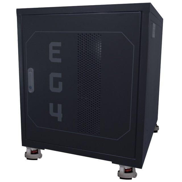 Green Vista Living EG4 Enclosed Battery Rack [Pre-Assembled] | 3 Slot | Wheels Included Power Accessories - Detail View