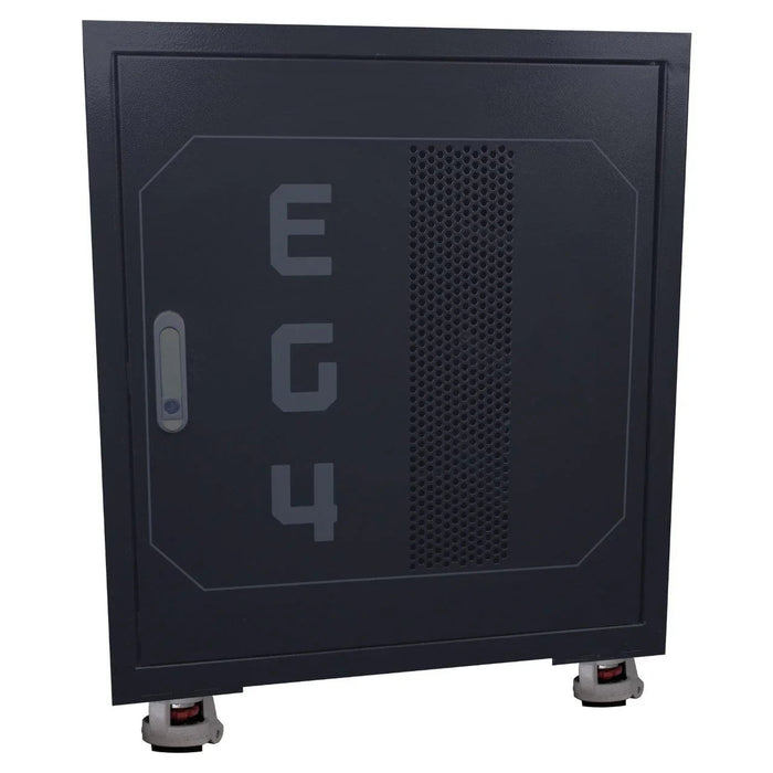 Green Vista Living EG4 Enclosed Battery Rack [Pre-Assembled] | 3 Slot | Wheels Included Power Accessories