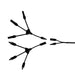 Nature's Generator 3-Way MC4 Branch Connectors - Side View