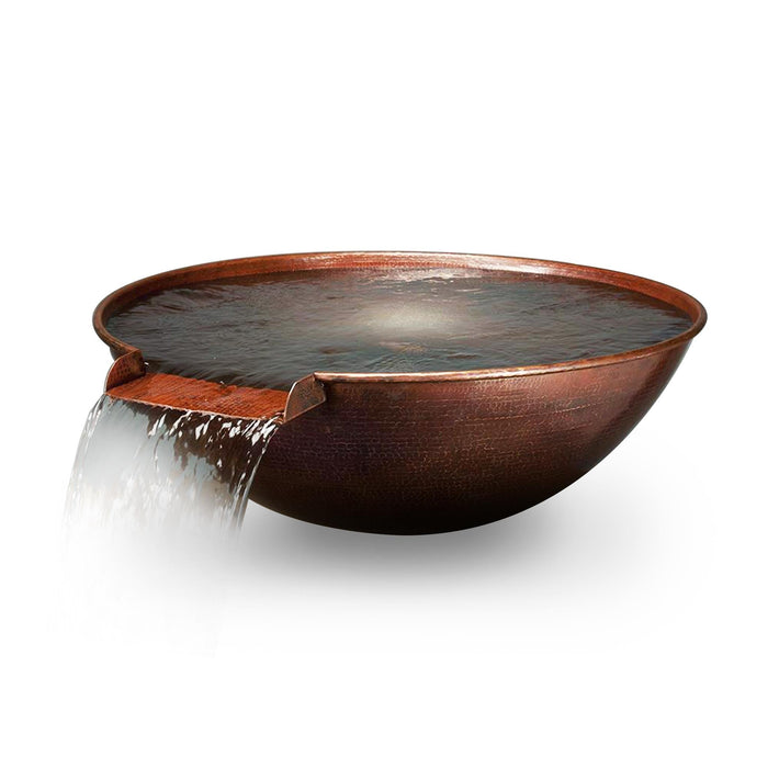 Taza Moreno 30" W Round Copper Water Bowl - MORENO-TAZA-WB-309 by Starfire Designs Starfire Designs