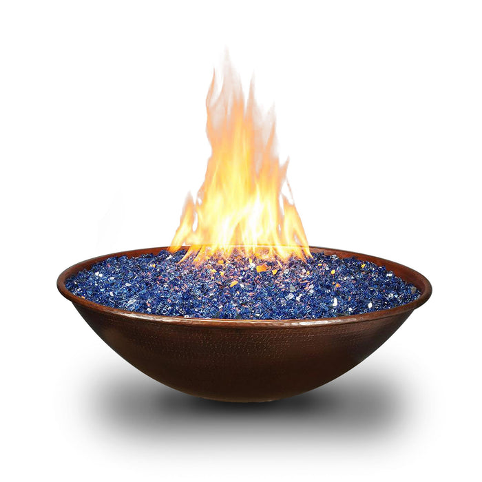 Taza Moreno 30" W Round Copper Fire Bowl - MORENO-TAZA-309 by Starfire Designs Starfire Designs