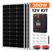 Green Vista Living Rich Solar - 300 Watt Solar Kit - Side View