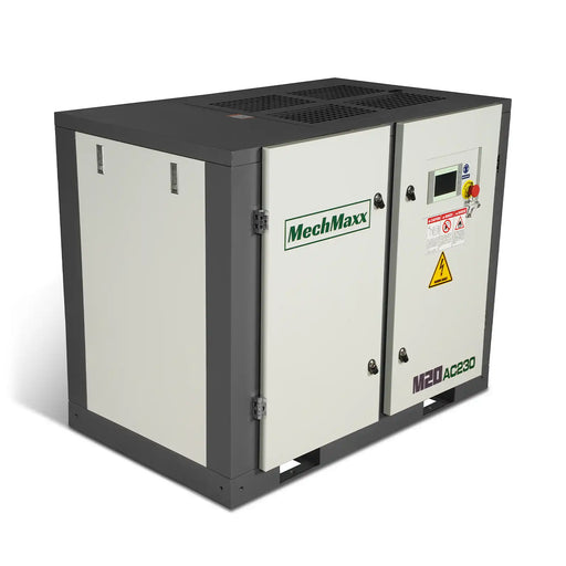 20HP Rotary Screw Air Compressor - 78 CFM,  116 PSI,  230V 3-Phase | Industrial-Grade