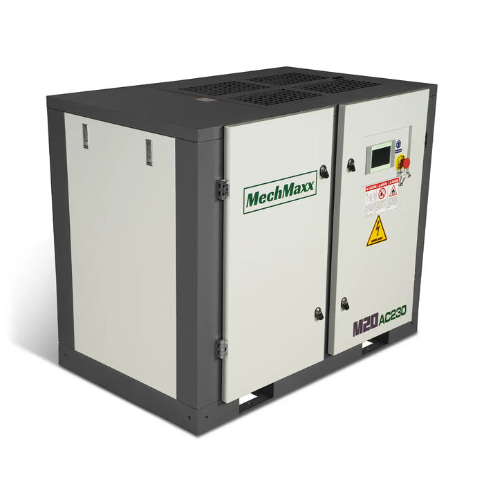 20HP Rotary Screw Air Compressor - 78 CFM,  116 PSI,  230V 3-Phase | Industrial-Grade