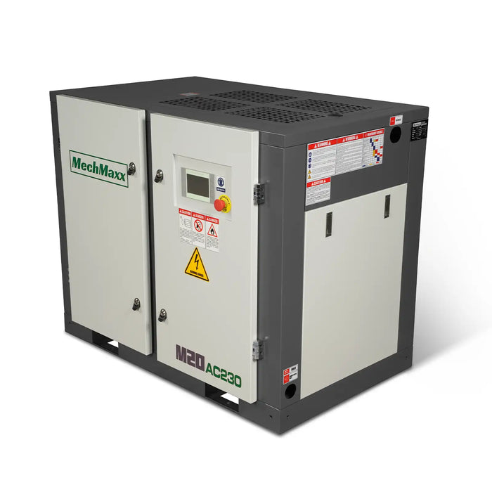 20HP Rotary Screw Air Compressor - 78 CFM,  116 PSI,  230V 3-Phase | Industrial-Grade