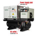 10HP Combined Rotary Screw Air Compressor with Dryer & 66-Gal ASME Tan — angle view