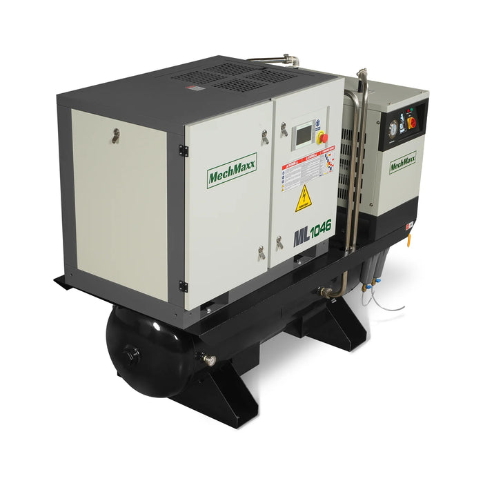 10HP Combined Rotary Screw Air Compressor with Dryer & 66-Gal ASME Tan — view 11