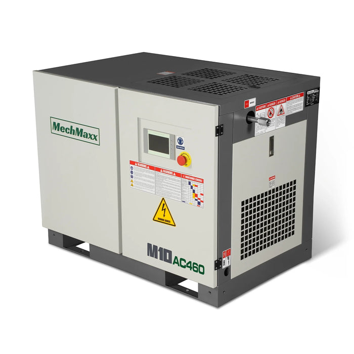10HP Rotary Screw Air Compressor - 32 CFM,  116 PSI,  460V 3-Phase