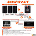 Green Vista Living Rich Solar - 300 Watt Solar Kit - Close-Up