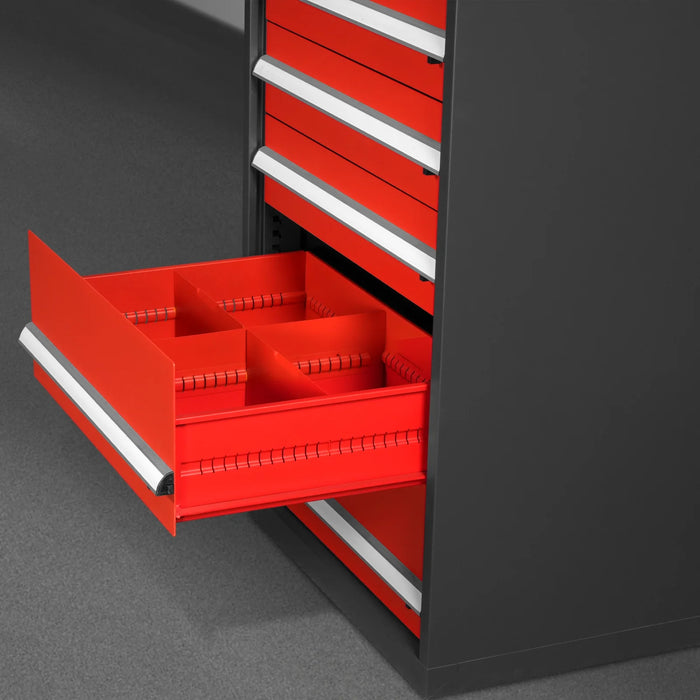 Heavy Duty Modular Drawer Cabinet - Drawer,  59" H x 28.5" W x 22.5" D Tool Storage Organizer,  Steel Construction