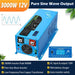 Green Vista Living Off Grid Solar Kit 3000W Inverter 12VDC 120V Output Battery 600 watt Solar Back Up SGK-PRO3 - Side View