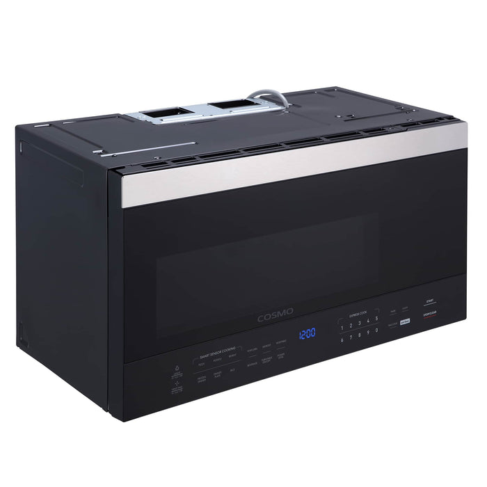 Cosmo 4-Piece Appliance Package - 30-Inch Dual Fuel Range, Over-the-Range Microwave, Dishwasher and Refrigerator in Stainless Steel (COS-4PKG-002) Cosmo