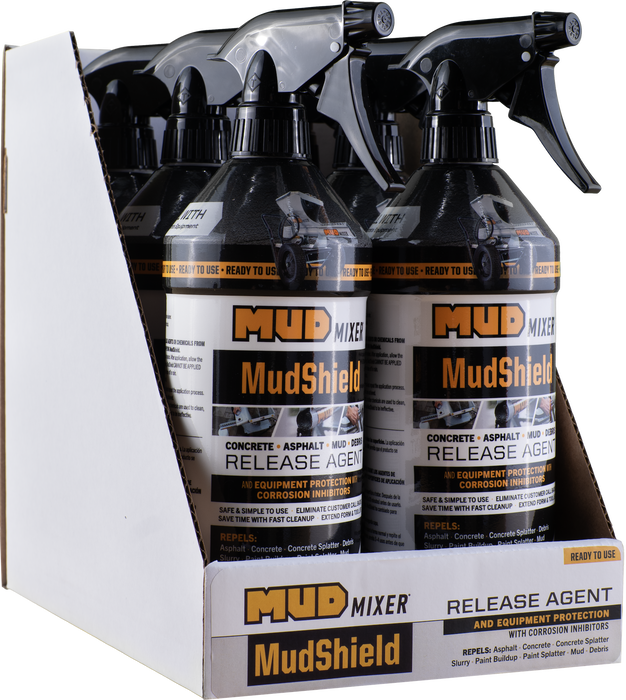 MudShield 32 oz ready-to-use spray bottles, case of 6