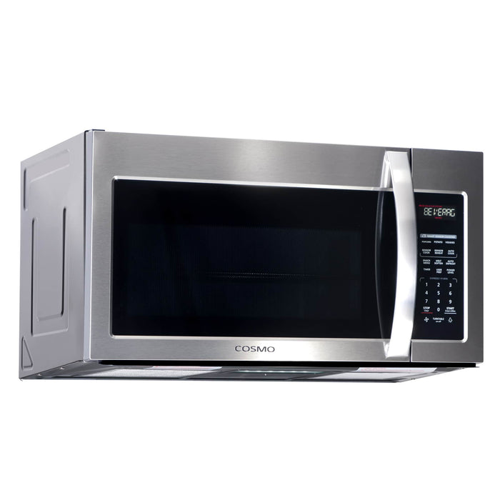 Cosmo 4-Piece Appliance Package - 30-Inch Single Oven Electric Range, Dishwasher, Refrigerator with Water Dispenser and Over-the-Range Microwave in Stainless Steel (COS-4PKG-683) Cosmo