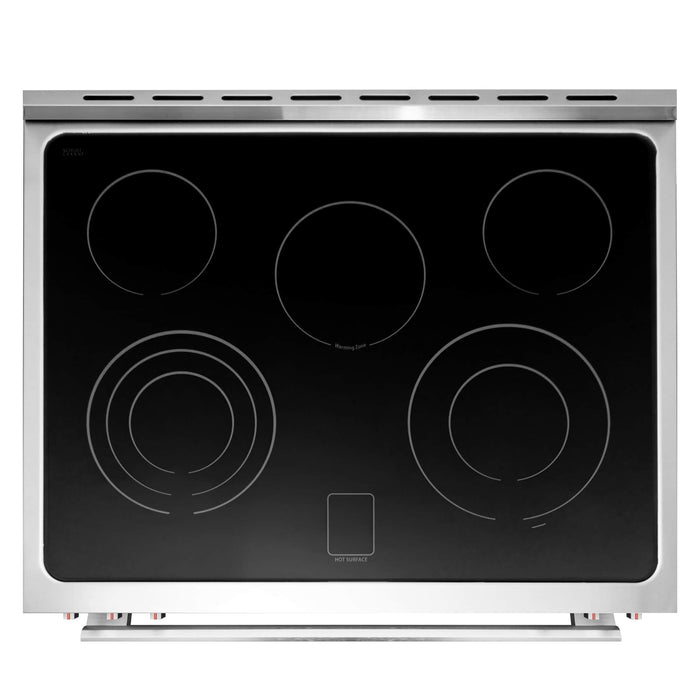 Cosmo 4-Piece Appliance Package - 30-Inch Single Oven Electric Range, Under Cabinet Range Hood, Dishwasher and Refrigerator in Stainless Steel (COS-4PKG-156) Cosmo
