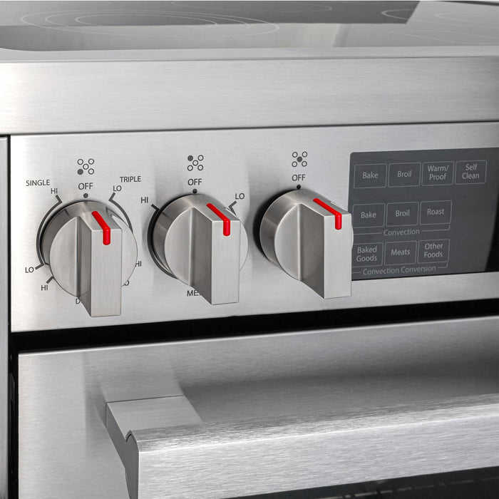 Cosmo 4-Piece Appliance Package - 30-Inch Single Oven Electric Range, Over-the-Range Microwave, Dishwasher, and Refrigerator in Stainless Steel (COS-4PKG-083) Cosmo