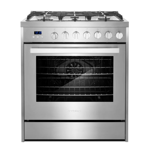 Cosmo 4-Piece Appliance Package - 30-Inch Gas Range, Under Cabinet Range Hood, Dishwasher and Refrigerator with Water Dispenser in Stainless Steel (COS-4PKG-729) Cosmo