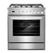Cosmo 4-Piece Appliance Package - 30-Inch Gas Range, Wall Mount Range Hood, Dishwasher and Refrigerator in Stainless Steel (COS-4PKG-730) Cosmo