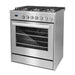 Cosmo 4-Piece Appliance Package - 30-Inch Gas Range, Wall Mount Range Hood, Dishwasher and Refrigerator in Stainless Steel (COS-4PKG-731) Cosmo