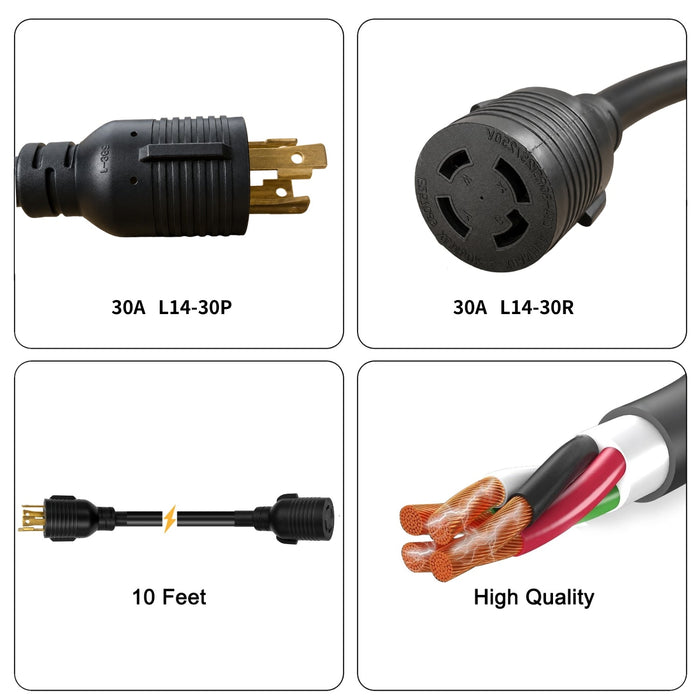 Nature's Generator 30A Power Inlet Box – Cord Details