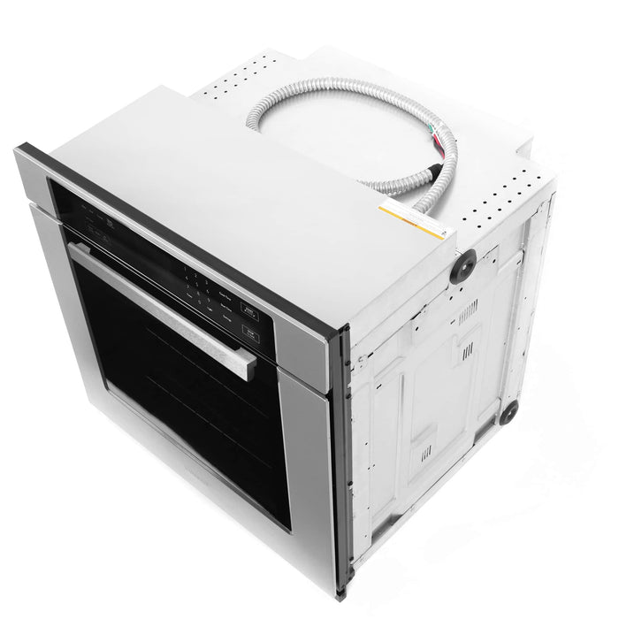 Cosmo 30-Inch 5 Cu. Ft. Convection and Self Cleaning Single Electric Wall Oven in Stainless Steel (COS-30ESWC) Cosmo