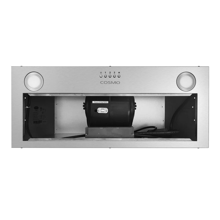 Cosmo 30-Inch 380 CFM Ducted Insert Range Hood in Stainless Steel (COS-30IRHP) Cosmo