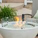The Outdoor Greatroom 30" Round Glass Wind Guard Fire Pit - Side View