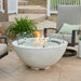 The Outdoor Greatroom 30" Round Glass Wind Guard Fire Pit - Detail View