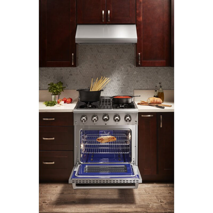 Thor Kitchen 30 in. Propane Gas Burner/Electric Oven Range in Stainless Steel, HRD3088ULP Thor Kitchen