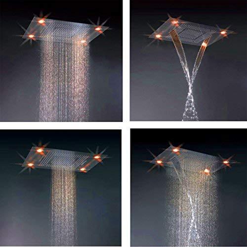 Cascada Showers 23"x31" Luxurious recessed rain & waterfall LED shower system – 5 mode - Detail View 2